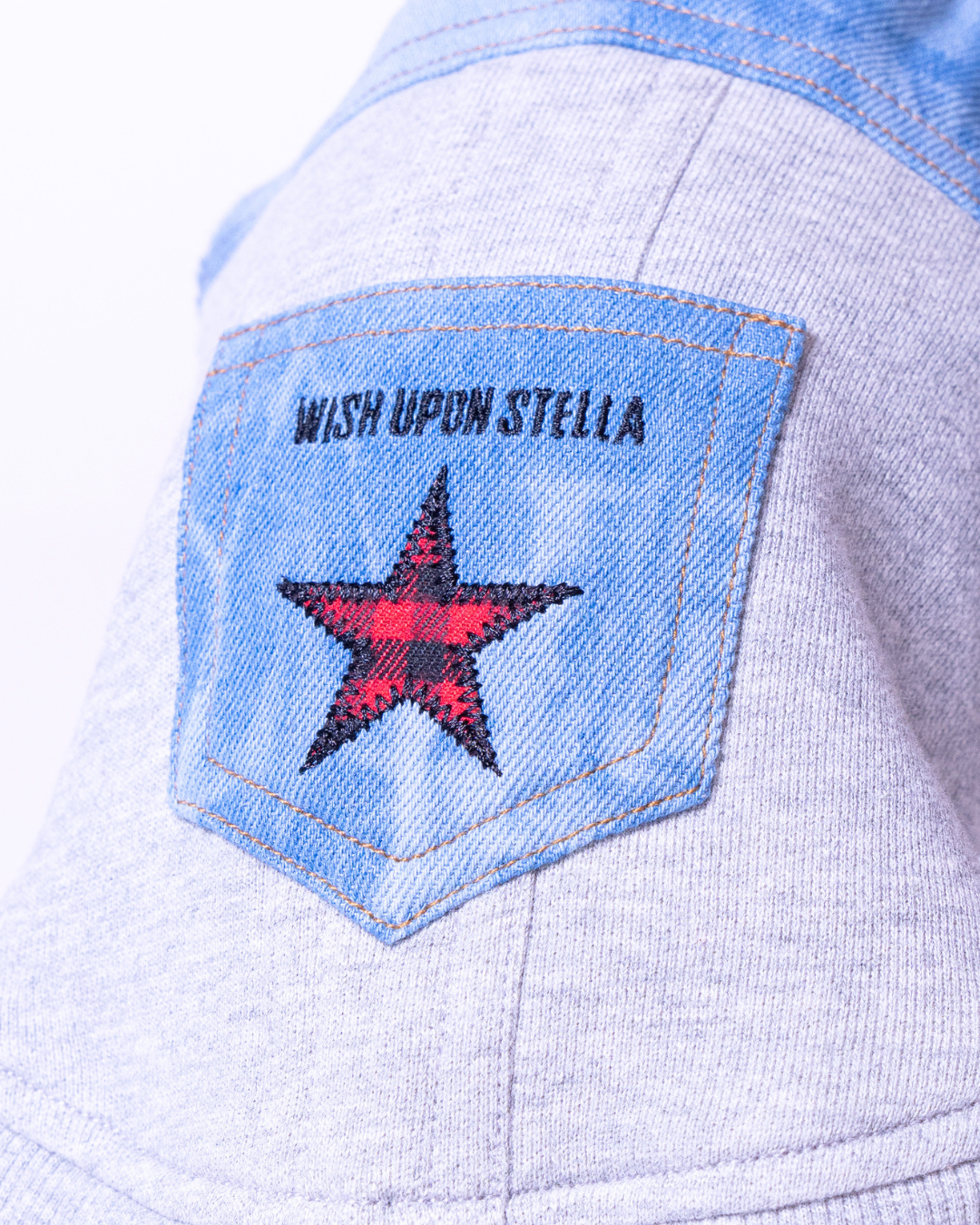 Denim Docking Hoodie Set【Dog & People】