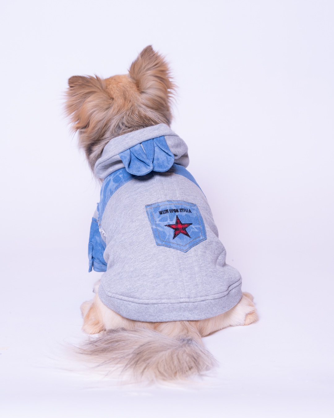 Denim Docking Hoodie Set【Dog & People】