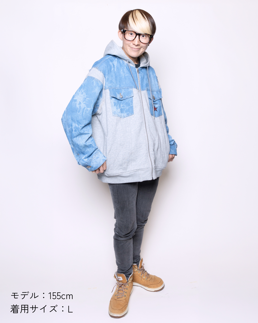 Denim Docking Hoodie【For People】
