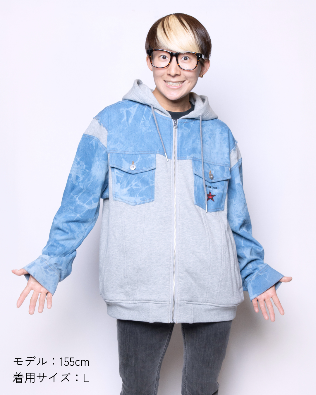Denim Docking Hoodie【For People】